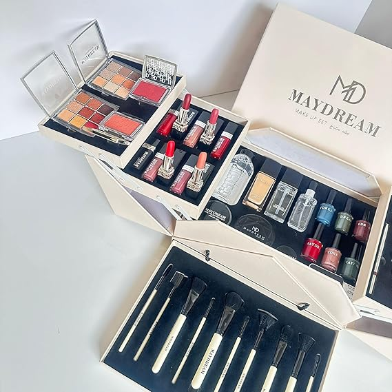 بوكس مكياج Mi Dream الكامل – أدوات تجميل متعددة وسهلة الاستخدام